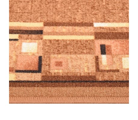 vidaXL Carpet Runner Brown 100x200 cm Anti Slip