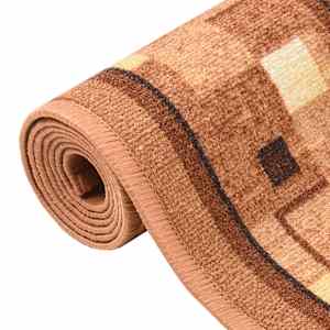 vidaXL Carpet Runner Brown 100x250 cm Anti Slip