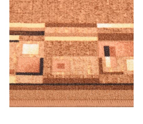 vidaXL Carpet Runner Brown 100x350 cm Anti Slip