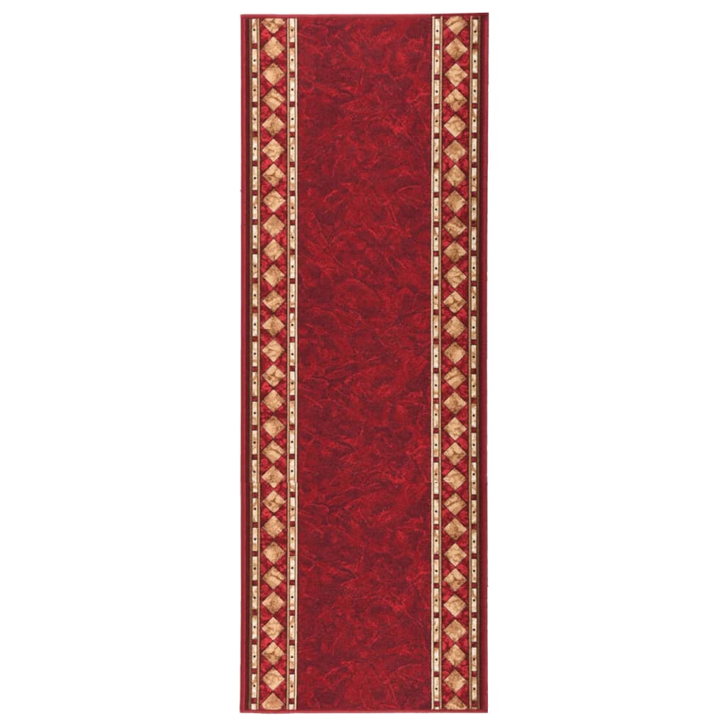 vidaXL Covor traversă, roșu, 67x200 cm, antiderapant