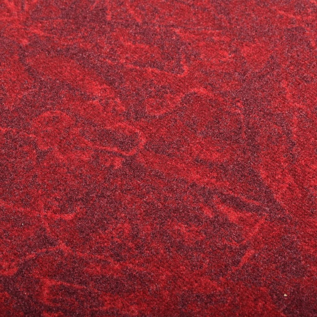 vidaXL Teppichläufer Rot 67x500 cm Rutschfest