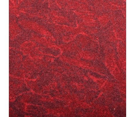 vidaXL Tapis de couloir antidérapant Rouge 100x200 cm