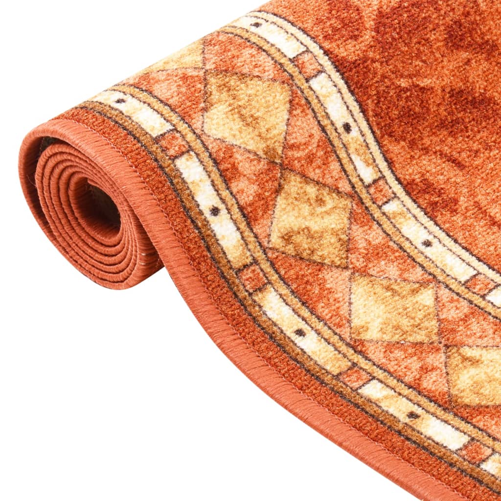 

vidaXL Tapijtloper anti-slip 67x300 cm terracottakleurig