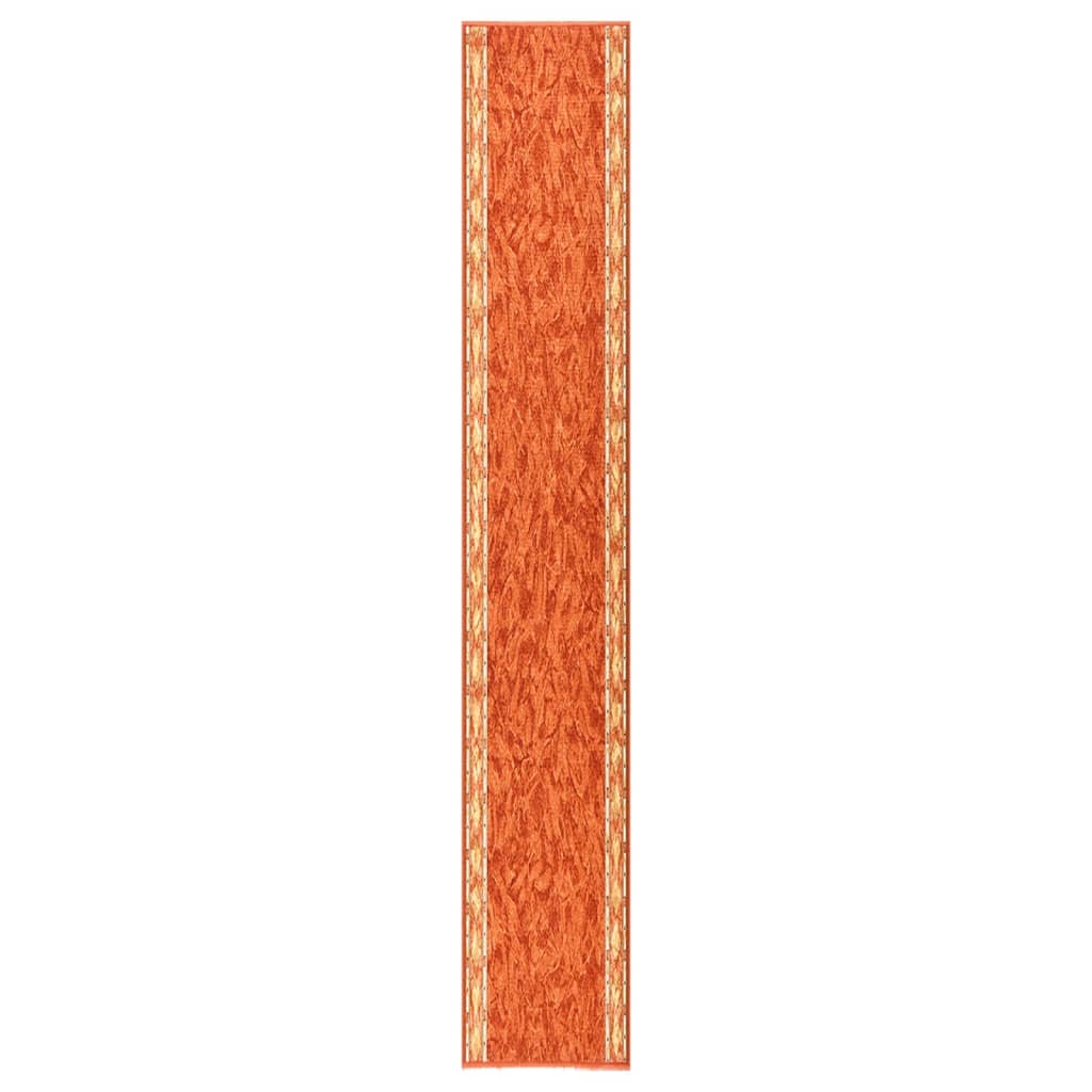 Teppichläufer Terrakottarot 80×500 cm Rutschfest kaufen