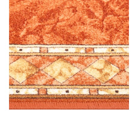 vidaXL Carpet Runner Terracotta 100x450 cm Anti Slip