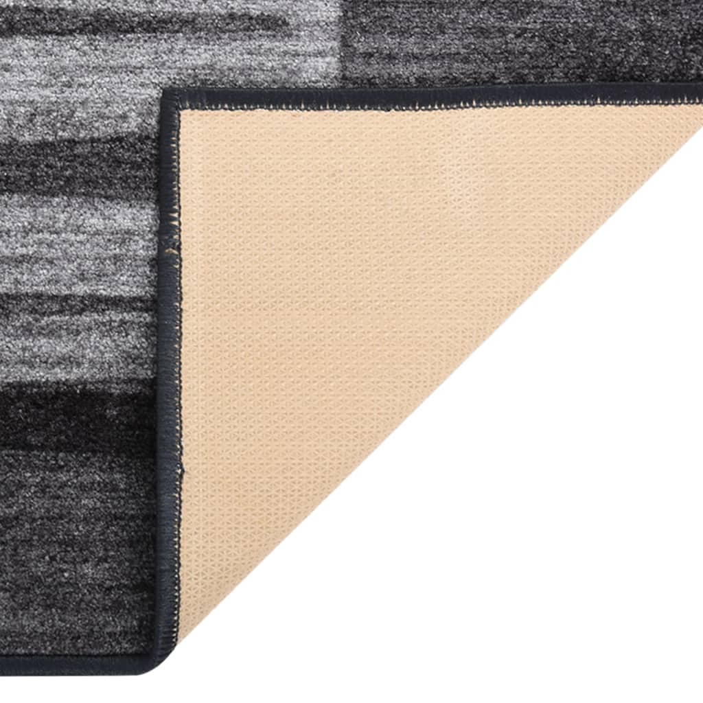 

vidaXL Tapijtloper anti-slip 100x150 cm antracietkleurig