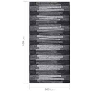 Běhoun antracitový 100 x 400 cm protiskluzový - obrázek 7