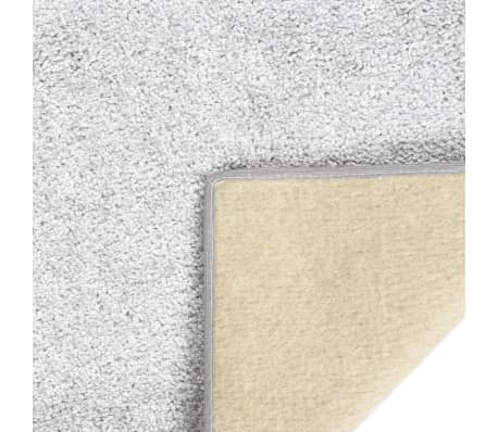 vidaXL Tapis à poils souples antidérapant 67x180 cm Gris clair