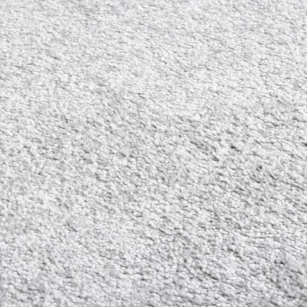 Világosszürke puha bolyhos csúszásmentes szőnyeg 115 x 170 cm 