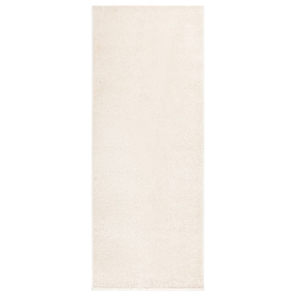 vidaXL Pehmeänukkainen matto liukumaton 57×150 cm beige