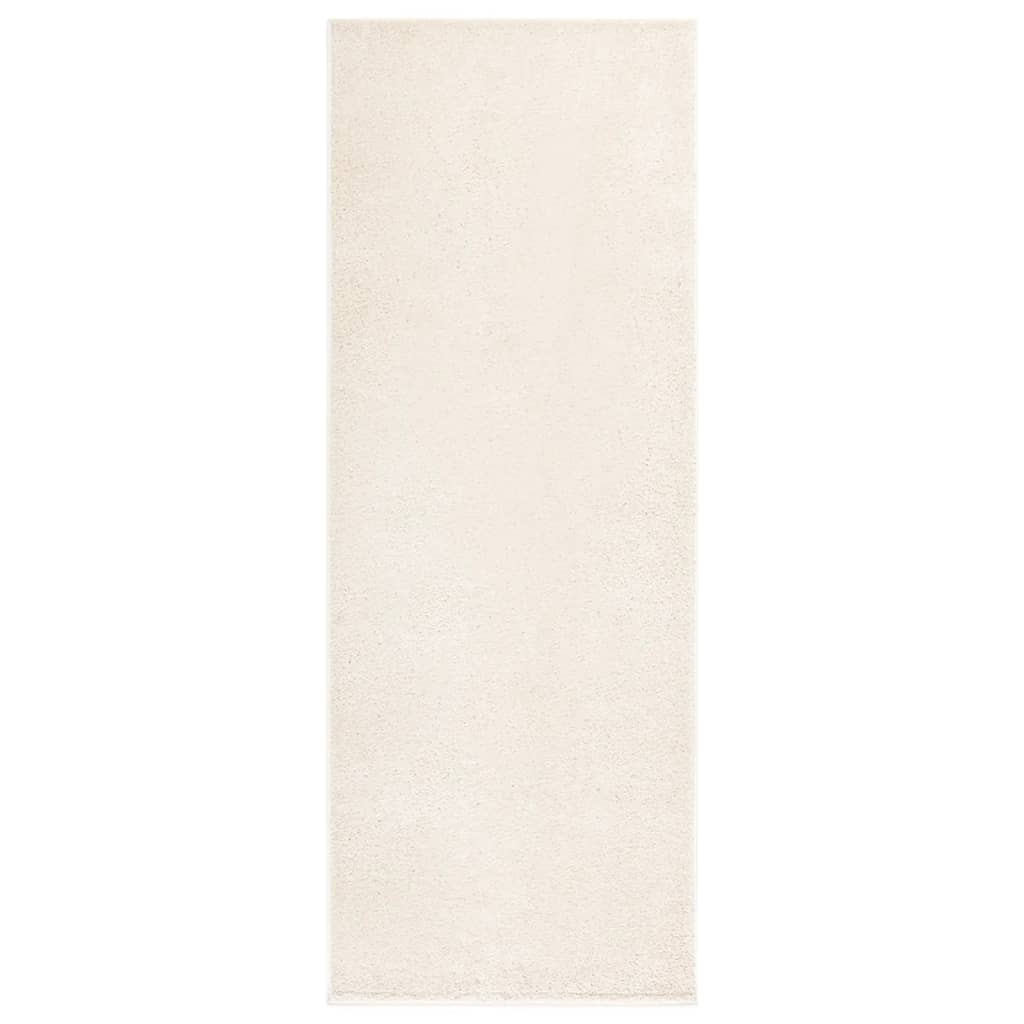 vidaXL Pehmeänukkainen matto liukumaton 67×180 cm beige