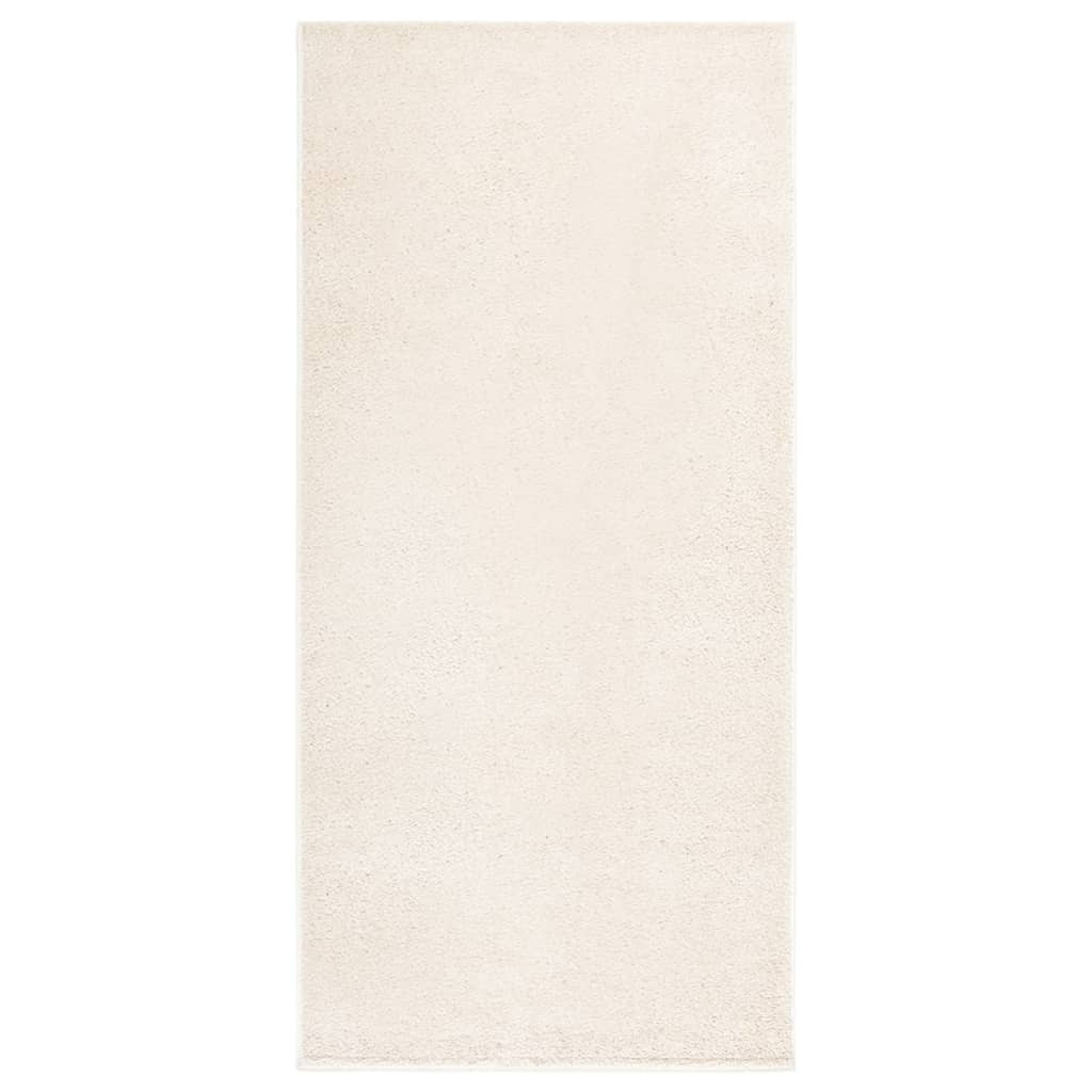 Bézs puha bolyhos csúszásmentes szőnyeg 115 x 170 cm 