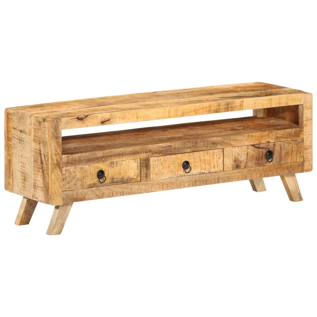 vidaXL tv-bord 110x30x40 cm massivt mangotræ