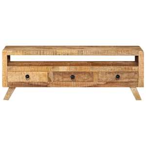 TV stolek 110 x 30 x 40 cm masivní mangovníkové dřevo - obrázek 2