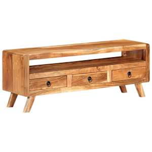 TV stolek 110 x 30 x 40 cm masivní akáciové dřevo - obrázek 13