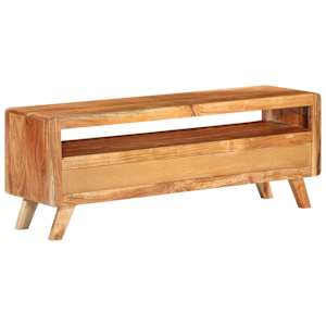 TV stolek 110 x 30 x 40 cm masivní akáciové dřevo - obrázek 4