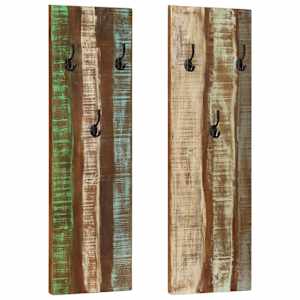 vidaXL seinanagid 2 tk, 36 x 3 x 110 cm, taastatud puit