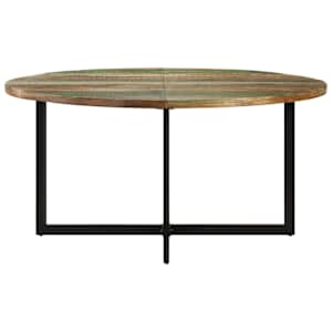 Jídelní stůl 150 x 75 cm masivní recyklované dřevo - obrázek 2