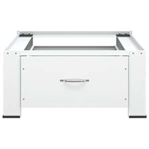 vidaXL Washing Machine Pedestal with Drawer White