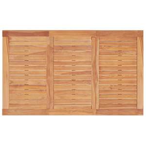 Zahradní jídelní stůl 150 x 90 x 75 cm masivní teak - obrázek 5