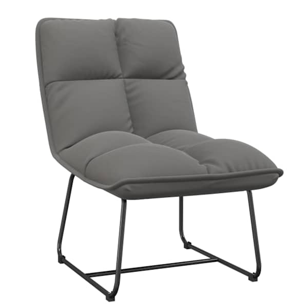vidaXL puhketool metallraamiga, helehall, samet