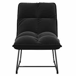 vidaXL Chaise de d&eacute;tente avec cadre en m&eacute;tal Noir Velours
