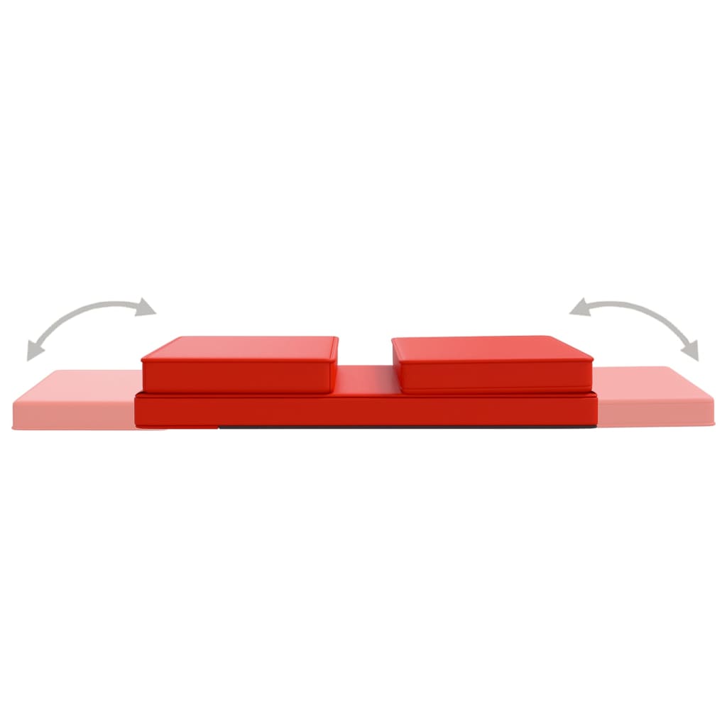 Piros összecsukható műbőr matracszék 