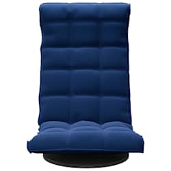 vidaXL Vloerstoel draaibaar fluweel blauw