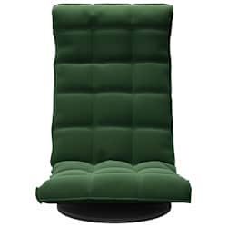 vidaXL Scaun de podea pivotant, verde &icirc;nchis, catifea