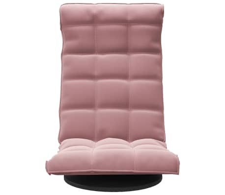 vidaXL Obrotowe krzesło podłogowe, różowe, obite aksamitem