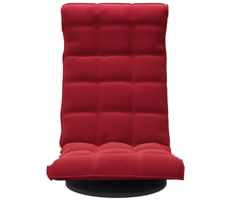 vidaXL Chaise de sol pivotante Rouge bordeaux Velours