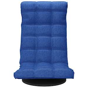 Otočná lenoška na podlahu modrá textil - obrázek 3