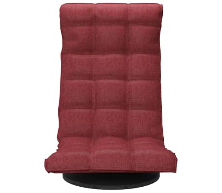 vidaXL Chaise de sol pivotante Rouge bordeaux Tissu