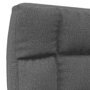 Skládací lenoška na podlahu tmavě šedá textil - obrázek 7