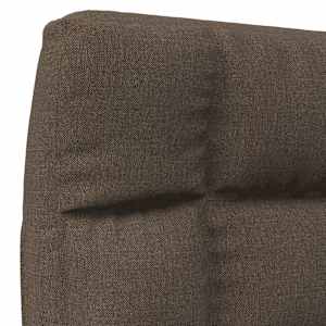 Skládací lenoška na podlahu hnědá textil - obrázek 7