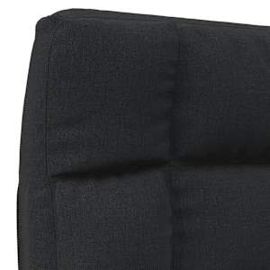 Skládací lenoška na podlahu černá textil - obrázek 7