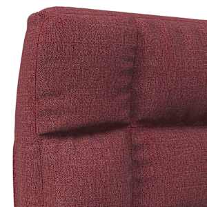 Skládací lenoška na podlahu vínová textil - obrázek 7