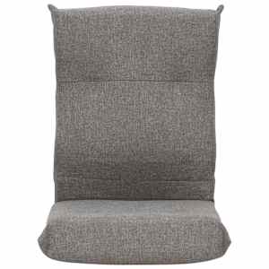 vidaXL Floor Lounger Light Grey Polyester Compact Foldable