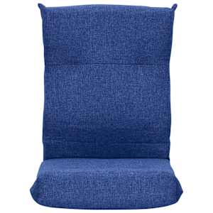 Skládací lenoška na podlahu modrá textil - obrázek 3