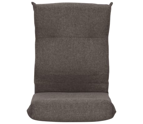 vidaXL Sulankstomas čiužinukas-kėdė, taupe spalvos, audinys
