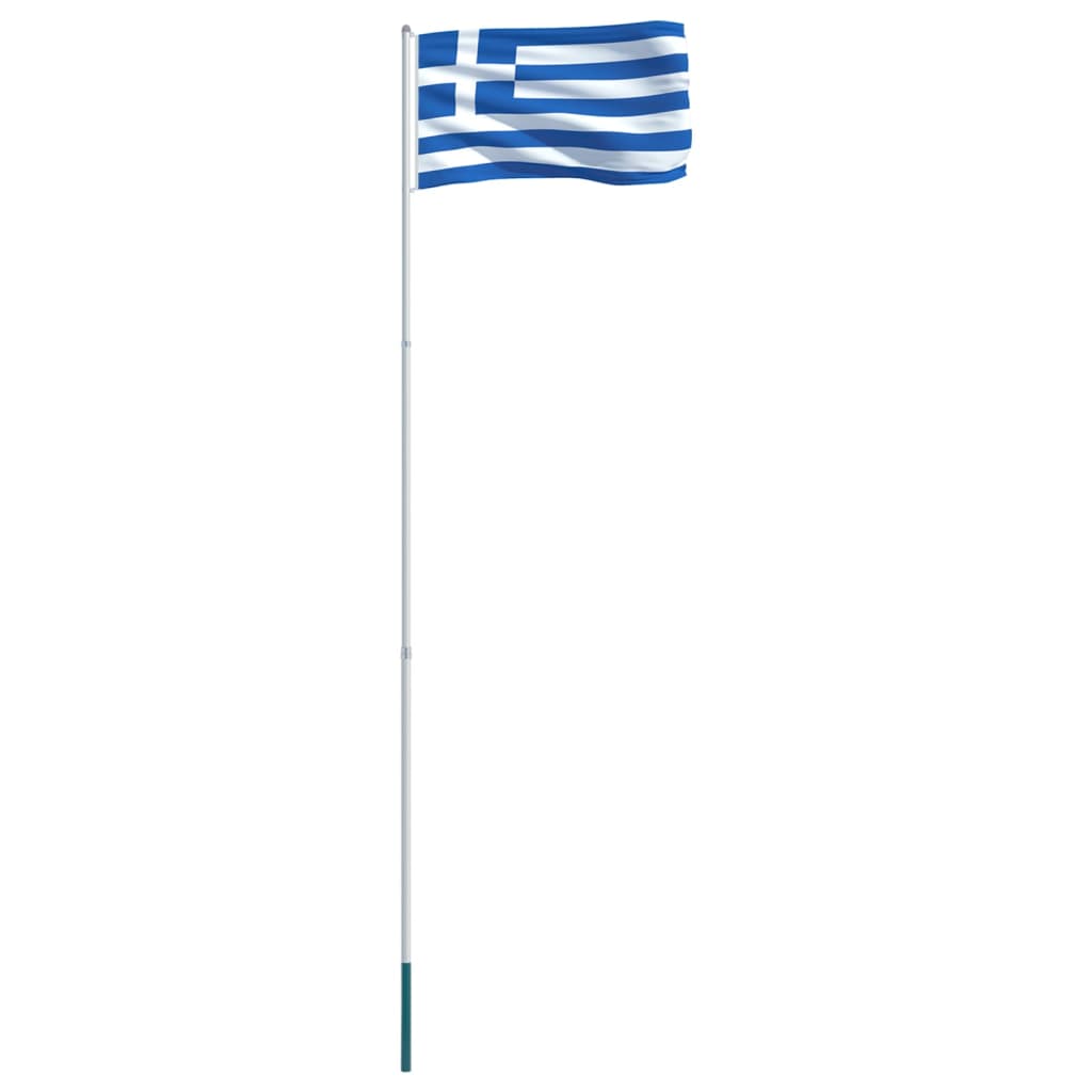 Görög zászló alumíniumrúddal 4 m 