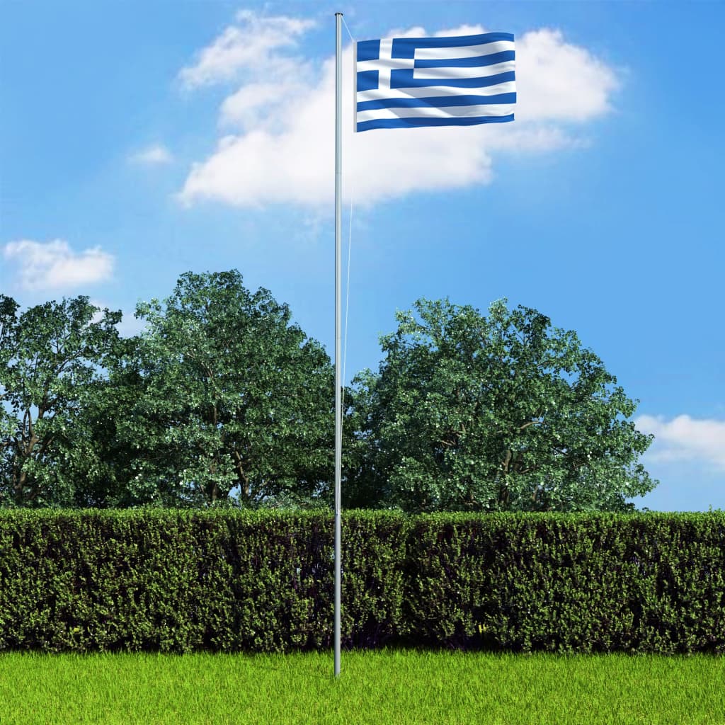 Flagge Griechenlands und Mast Aluminium 4 m kaufen