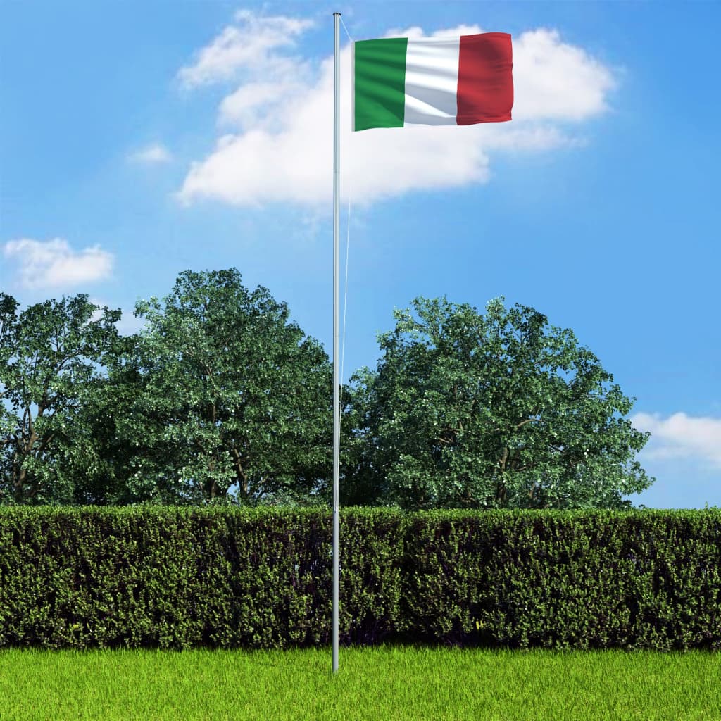 Itaalia lipp ja lipumast, al..