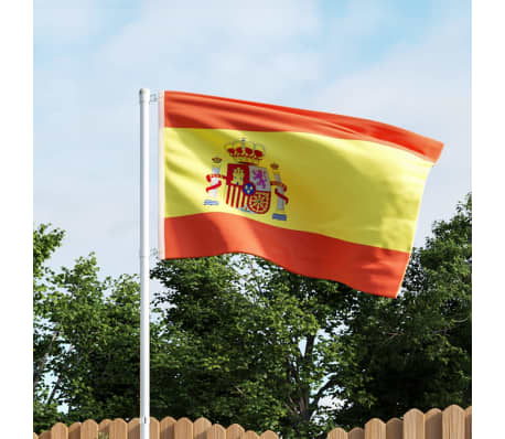 vidaXL spanyol zászló alumíniumrúddal 4 m