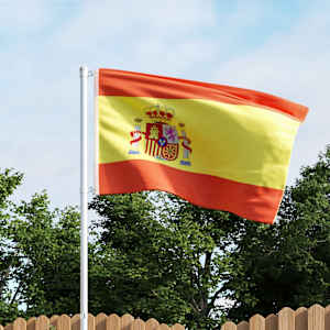 vidaXL &Scaron;panjolska zastava s aluminijskim stupom 4 m