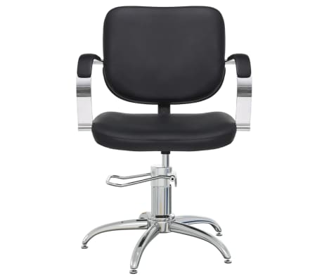 vidaXL Salon Chair Black Faux Leather