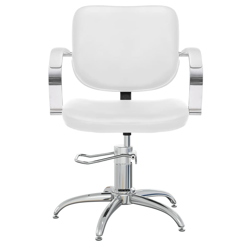 vidaXL Chaise de salon Blanc Similicuir