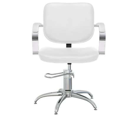 vidaXL Salonska stolica od umjetne kože bijela