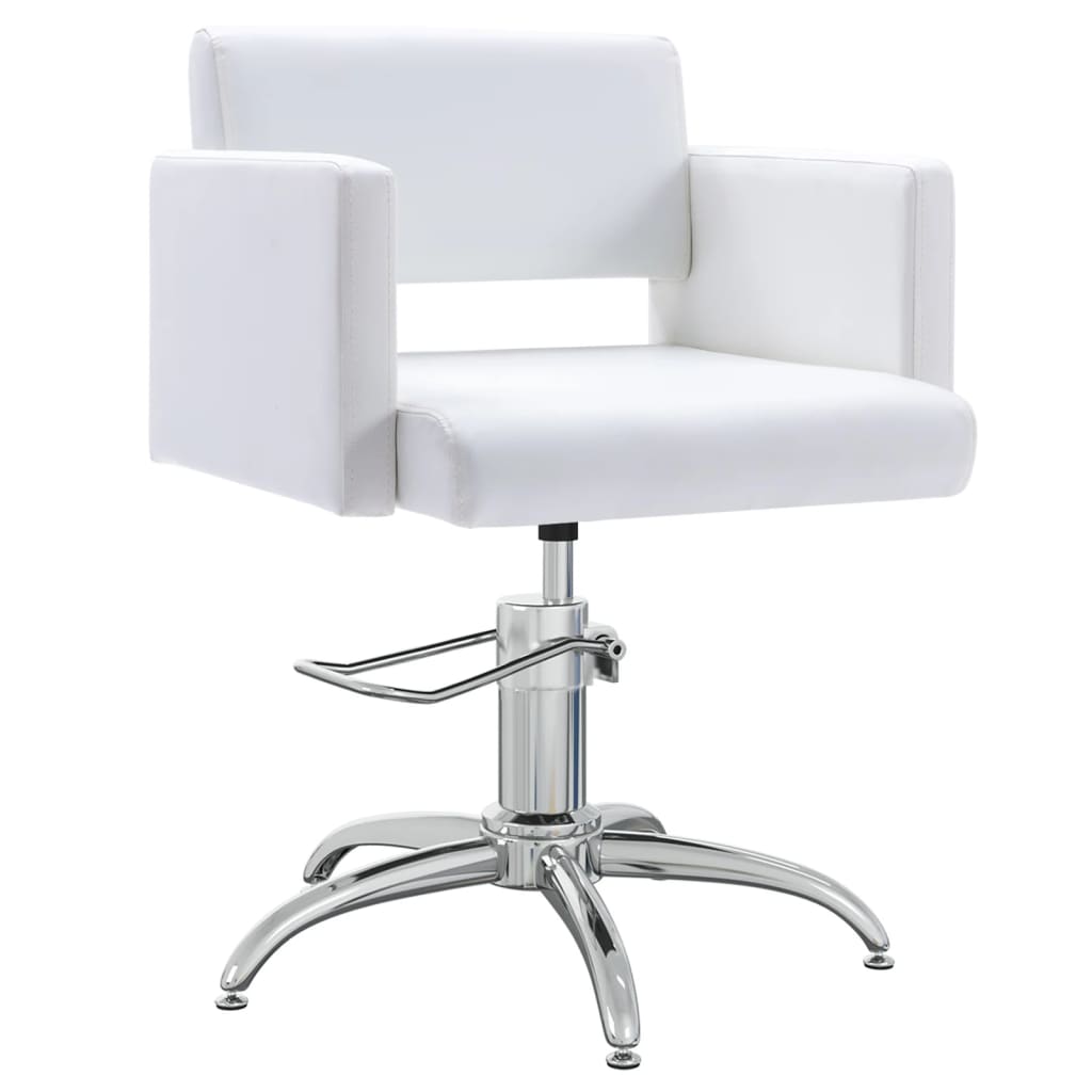 vidaXL Scaun salon, alb, piele ecologică vidaxl.ro