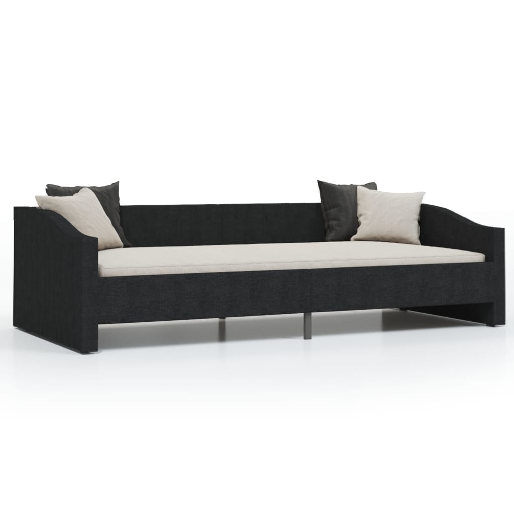 Дневно легло, USB, черно, текстил, 90х200 см